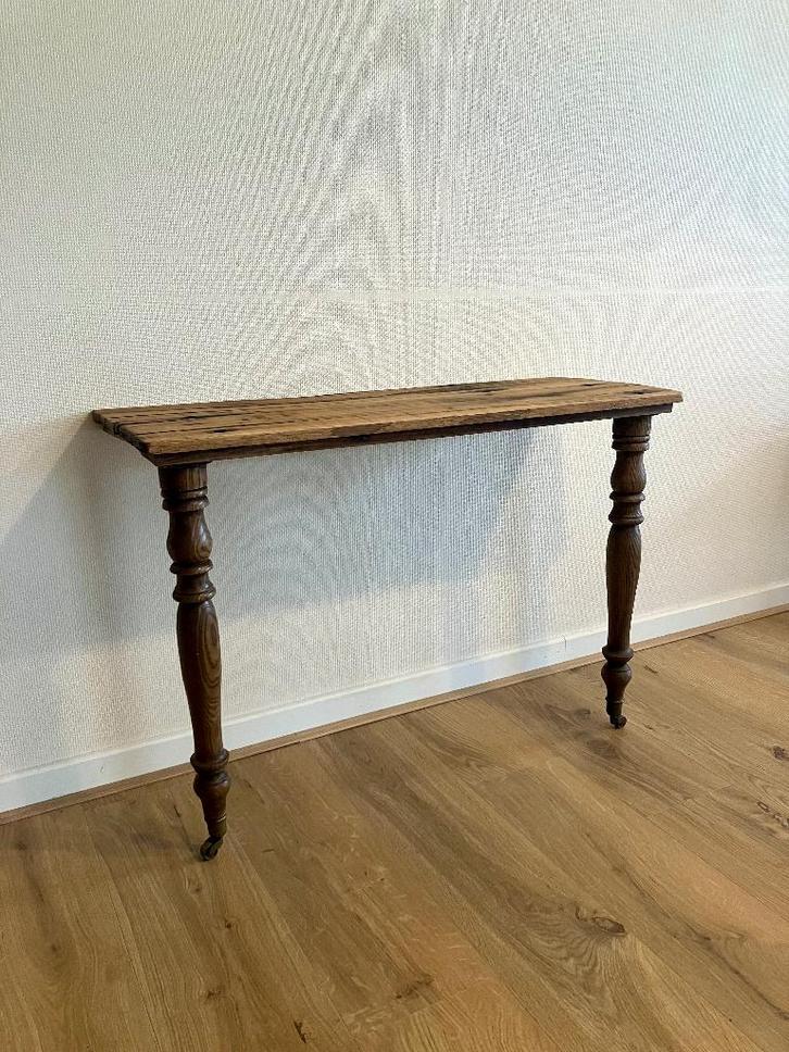 Eiken side table wand tafel, Antiek en Kunst, Antiek | Meubels | Tafels, Ophalen