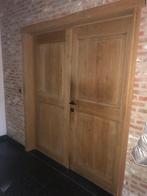 Massieve eikenhouten deur, Ophalen, Gebruikt, 120 cm of meer, Binnendeur