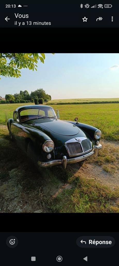 MGA 1958,coupé,vert british, Auto's, Oldtimers, Particulier, Benzine, Coupé, Groen, Ophalen