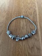 Pandora armband met 10 bedels, Handtassen en Accessoires, Armbanden, Ophalen of Verzenden, Zo goed als nieuw
