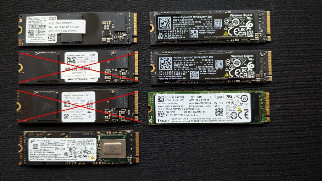 Verschillende 512GB M2 NVME's samen/apart. Prijs per stuk, Informatique & Logiciels, Disques durs, Enlèvement ou Envoi, SSD, Comme neuf