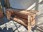 Twee oude werkbanken, Ophalen, Gebruikt, 170 cm of meer, Bankschroef