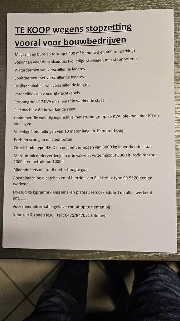 gesloten container volledig ingericht met stroomgroep, Ophalen