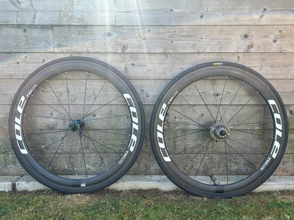 Full carbon COLE T 50 LITE wielset, Fietsen en Brommers, Fietsonderdelen, Wiel, Ophalen of Verzenden, Zo goed als nieuw, Racefiets