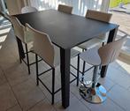 Hoge keukentafel met 6 stoelen, Huis en Inrichting, Ophalen, Gebruikt
