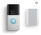 Ring Battery Video Doorbell Plus + Chime (2nd Gen) HD+ video, Ophalen of Verzenden, Compatibel met smartphone, Nieuw, Draadloos