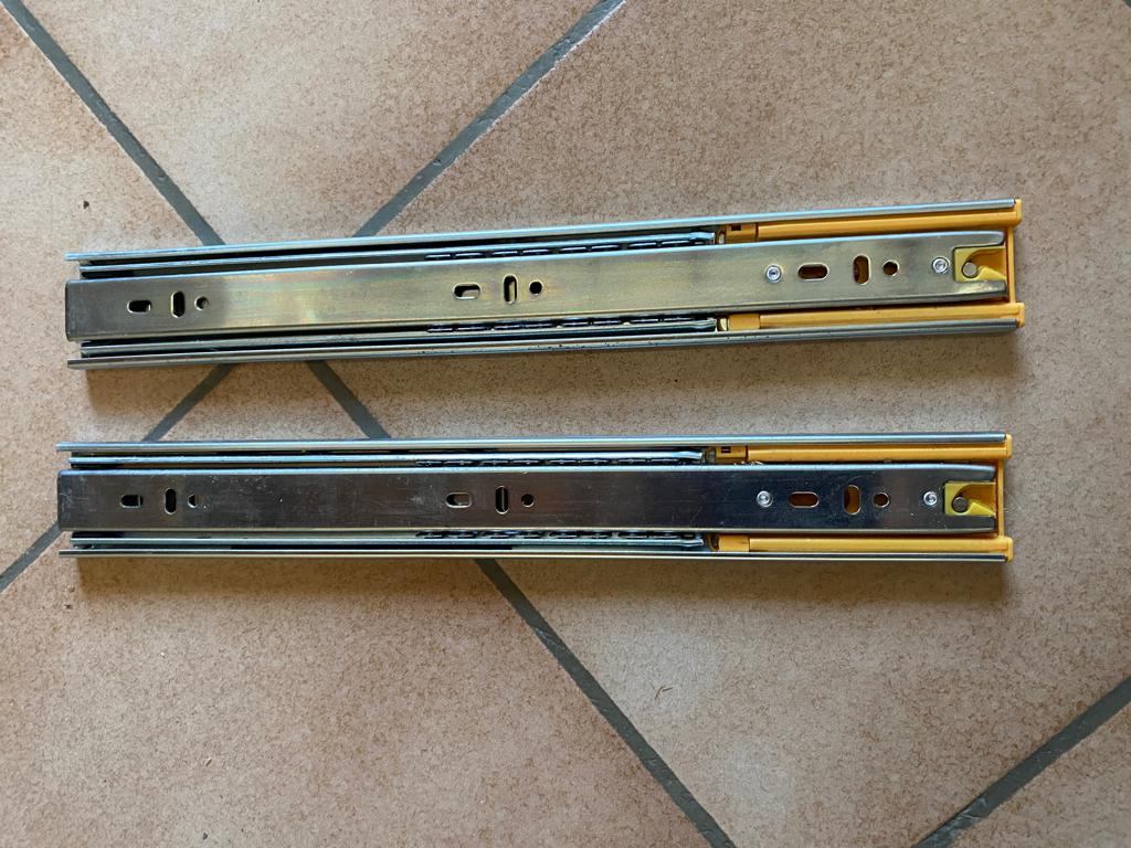 Emuca Paire de coulisses pour tiroirs, à billes 45 x 350mm, Bricolage & Construction, Châssis & Portes coulissantes, Comme neuf