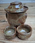 Vintage Frans gres potterie peper/ zout/ mosterd potje, Enlèvement ou Envoi