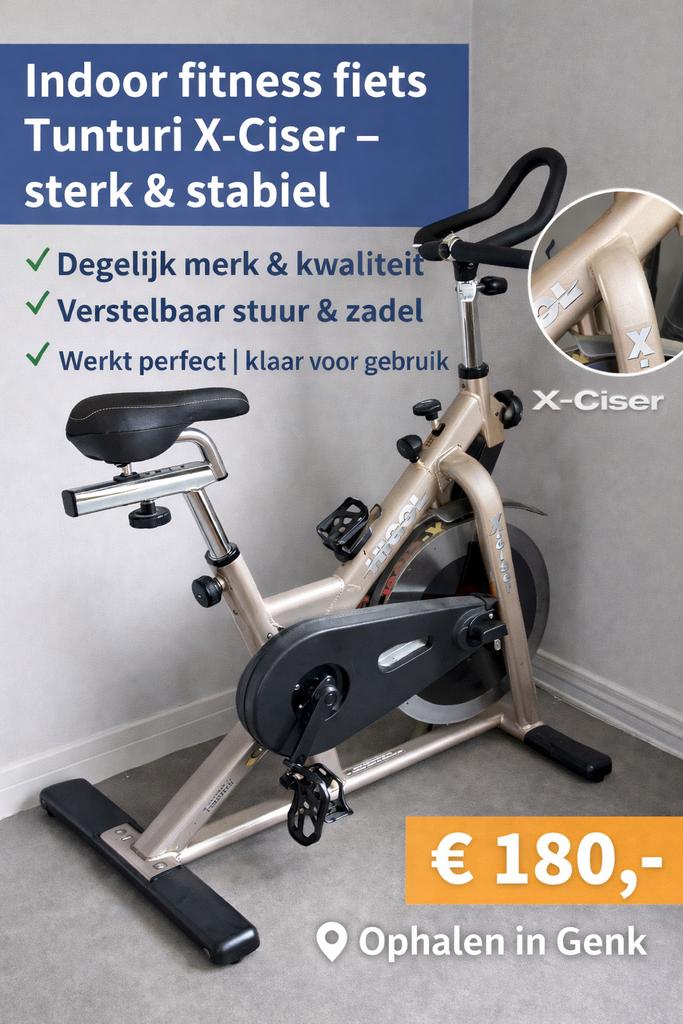 Tunturi X-Ciser fitness fiets – sterk & stabiel, Ophalen, Zo goed als nieuw