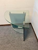 Mooie prachtige hoektafeltje volledig in glas, Ophalen, Zo goed als nieuw, Glas