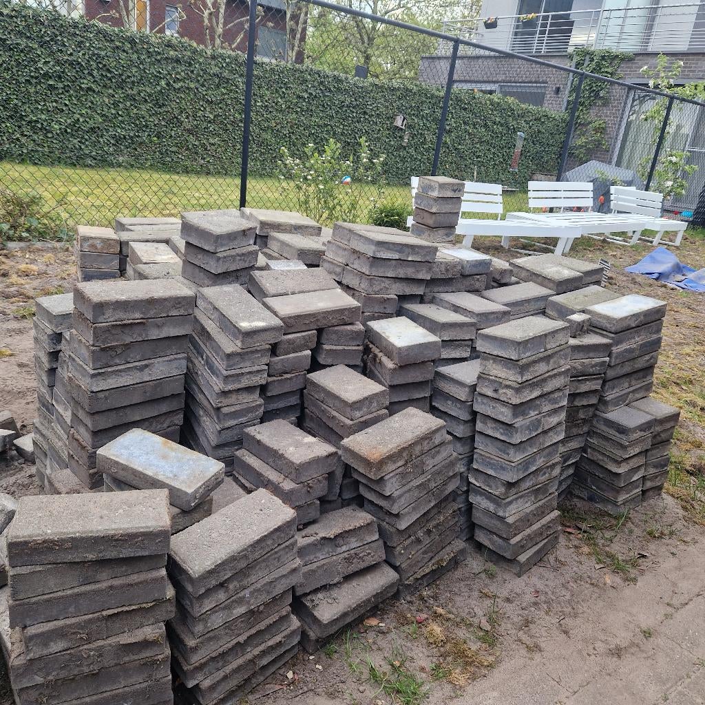 Beton klinkers, Jardin & Terrasse, Pavé & Dalles, Béton, Enlèvement, Utilisé, Briques