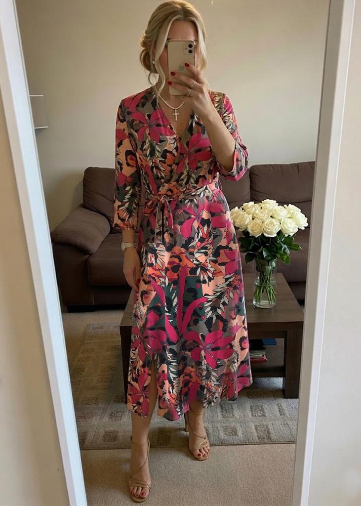 Jurk K-Design xxl, K-Design, Verzenden, Maat 46/48 (XL) of groter, Onder de knie