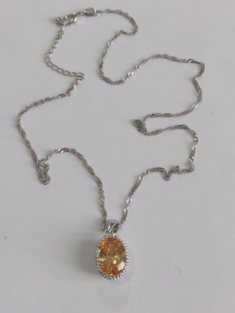 Zilver Ketting, Handtassen en Accessoires, Kettingen, Ophalen of Verzenden, Zilver, Zilver