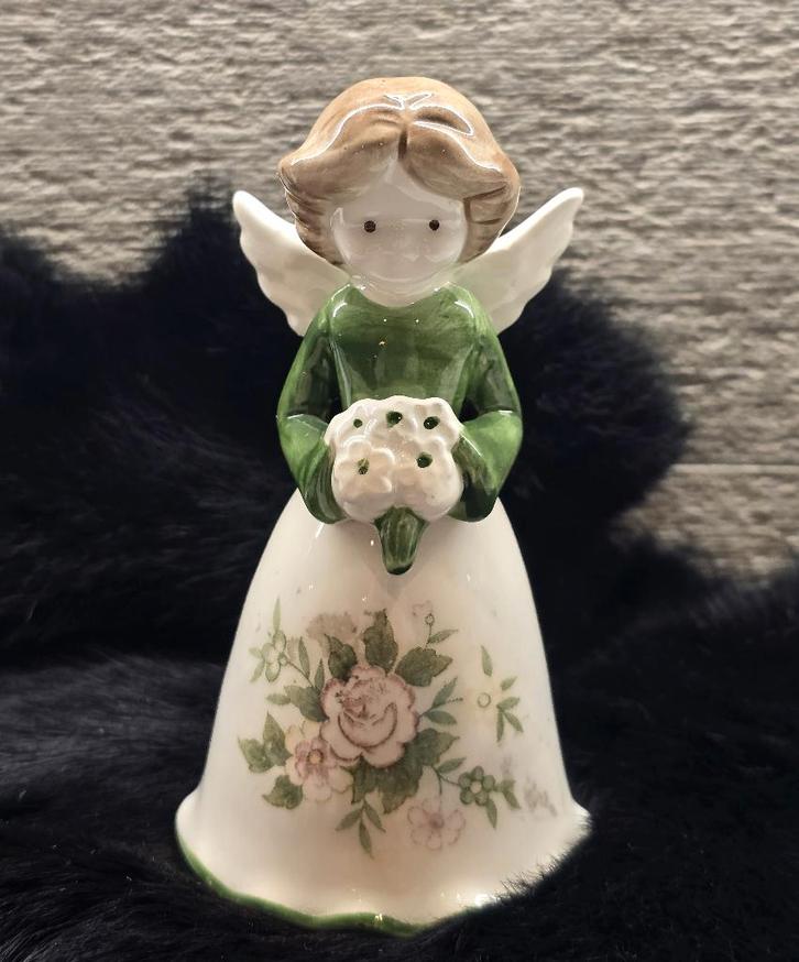 Porseleinen engelenbel - engel met bel, Antiek en Kunst, Antiek | Porselein, Ophalen of Verzenden