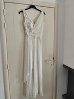 Geplooide geborduurde strapless trouwjurk T38-40, Ophalen, Nieuw, Trouwjurk