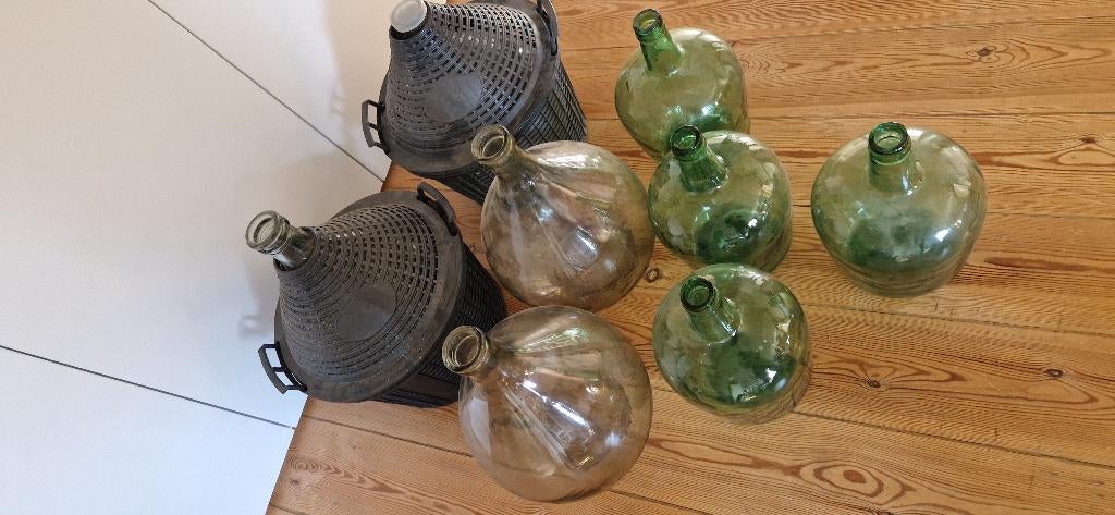 gistflessen dame-jeanne 5, 10 en 15l, Maison & Meubles, Cuisine | Casseroles & Poêles, Verre, Enlèvement