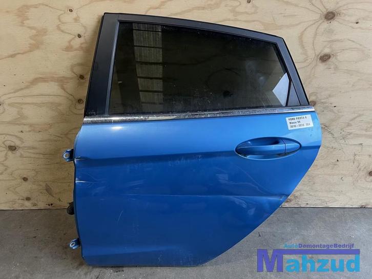 FORD FIESTA 6 Blauw 99 links achter deur portier 2010-2013, Auto-onderdelen, Carrosserie, Deur, Ford, Achter, Links, Gebruikt
