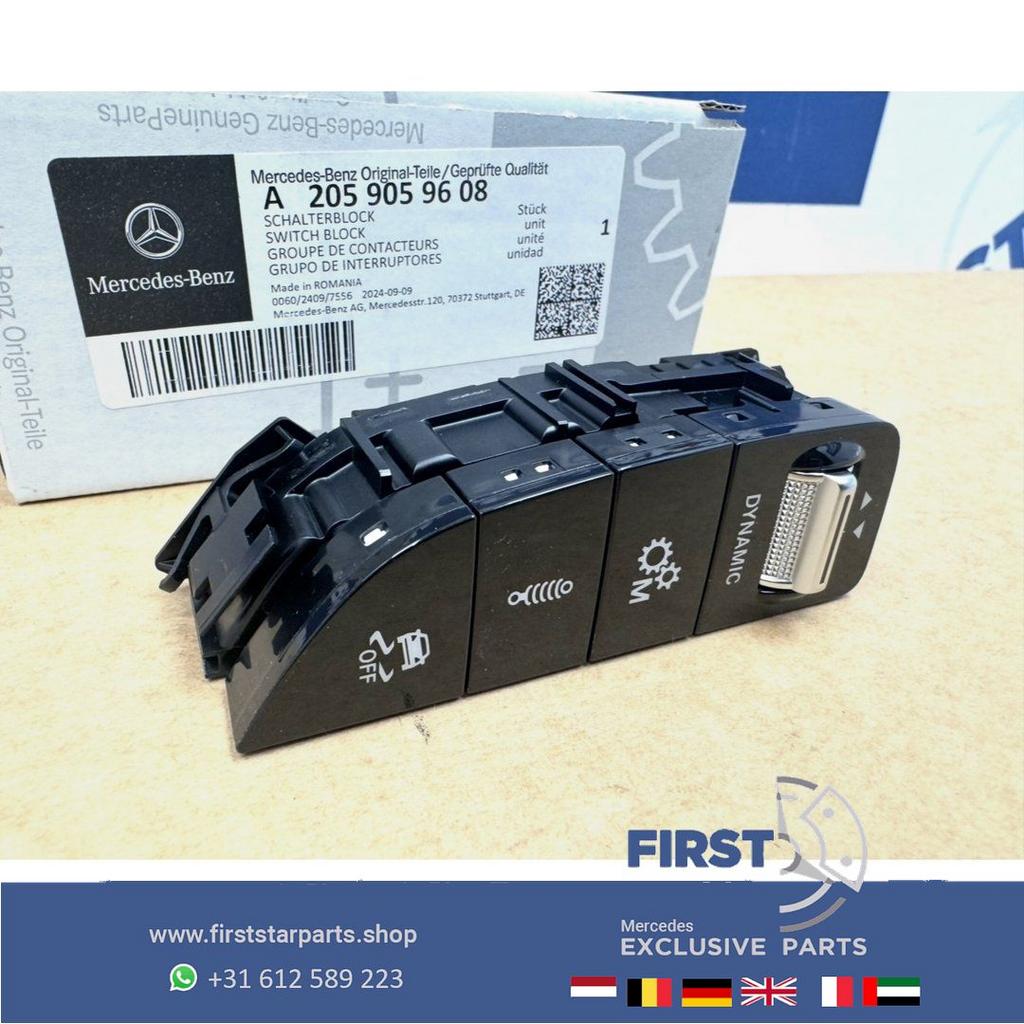 W205 C63 W253 GLC63 comand bediening knop L/R multimedia sch