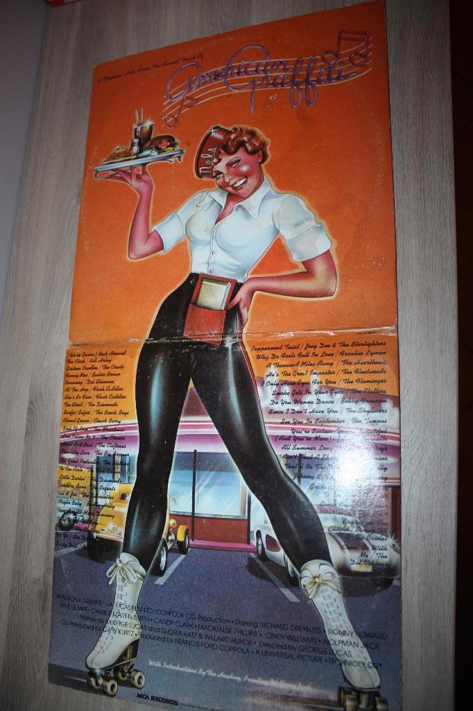 Dubbel LP Sound track  American Graffiti  A Lucas Film 1973, Gebruikt, Ophalen of Verzenden, 1970 - 1979, Inclusief binnenhoes