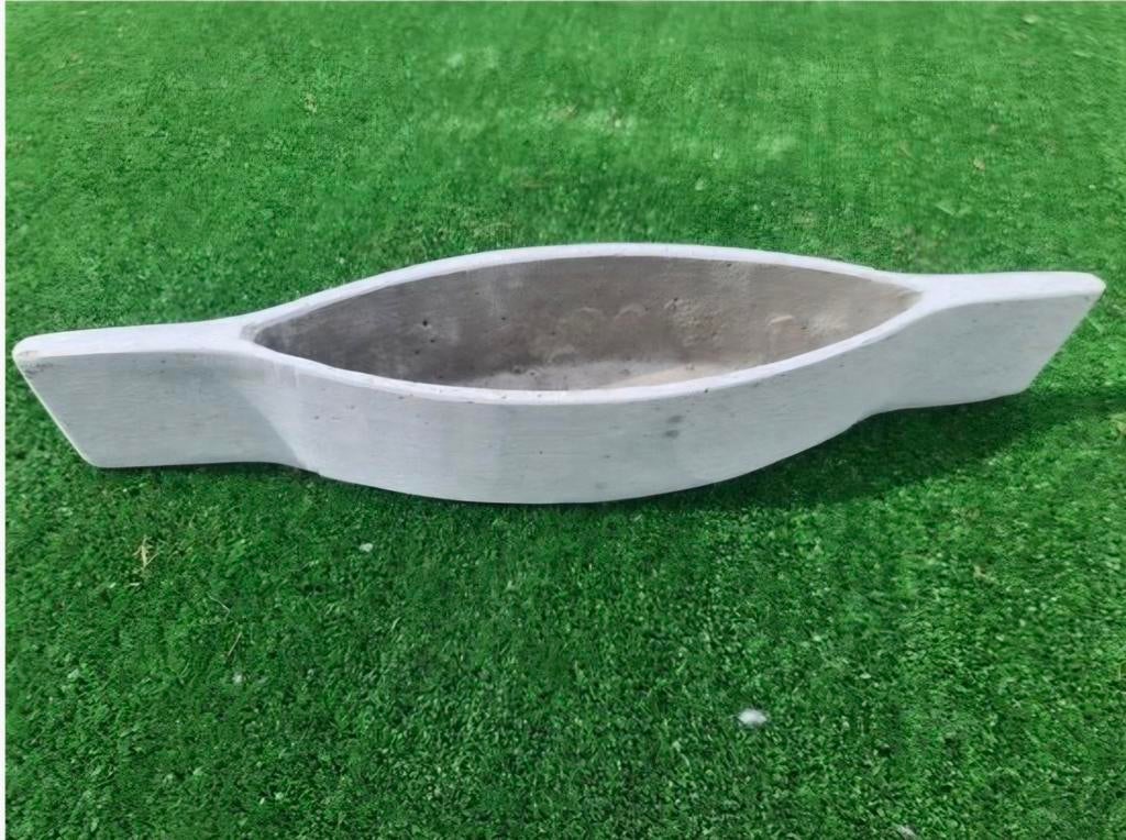 Partij bloempotten - bootvorm - polystone - vorstbestendig, Jardin & Terrasse, Pots de fleurs, Enlèvement ou Envoi