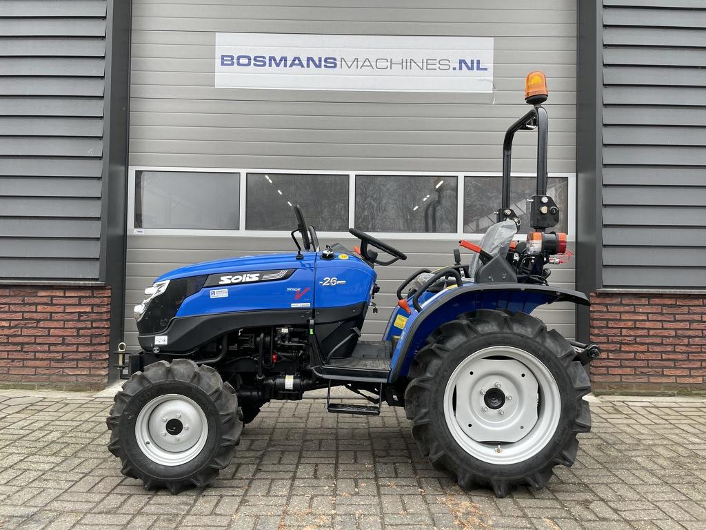 Solis 26 4WD 25 PK minitractor NIEUW €152 LEASE, Articles professionnels, Machines & Construction | Jardin, Parc & Sylviculture