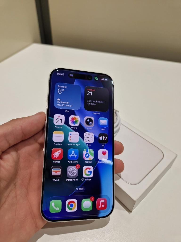 Iphone 17 256 GB, 97 %, Overige modellen, Wit, Zonder simlock