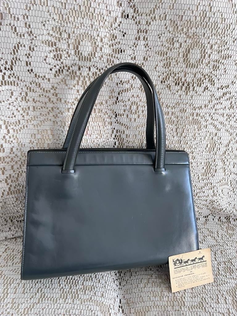 Sublieme tas van DELVAUX, zeer zeldzaam model, Ophalen of Verzenden, Zo goed als nieuw, Grijs