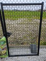 metalen tuinpoortje 160*100, Ophalen, Met poort, Gebruikt, Enkelstaafmat hekwerk