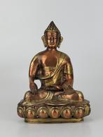 Statue de Bouddha vintage en cuivre, Antiquités & Art, Enlèvement ou Envoi