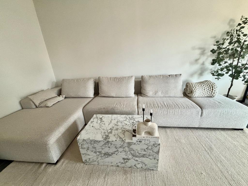 Grote hoekzetel beige, Ophalen, Gebruikt