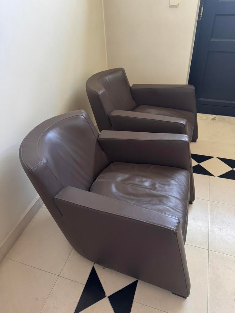 Fauteuil en cuir Two, Maison & Meubles, Fauteuils, Comme neuf, Cuir, Enlèvement