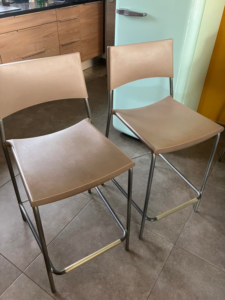 barkrukken, Huis en Inrichting, Ophalen, Gebruikt, Met voetsteun, 60 tot 90 cm