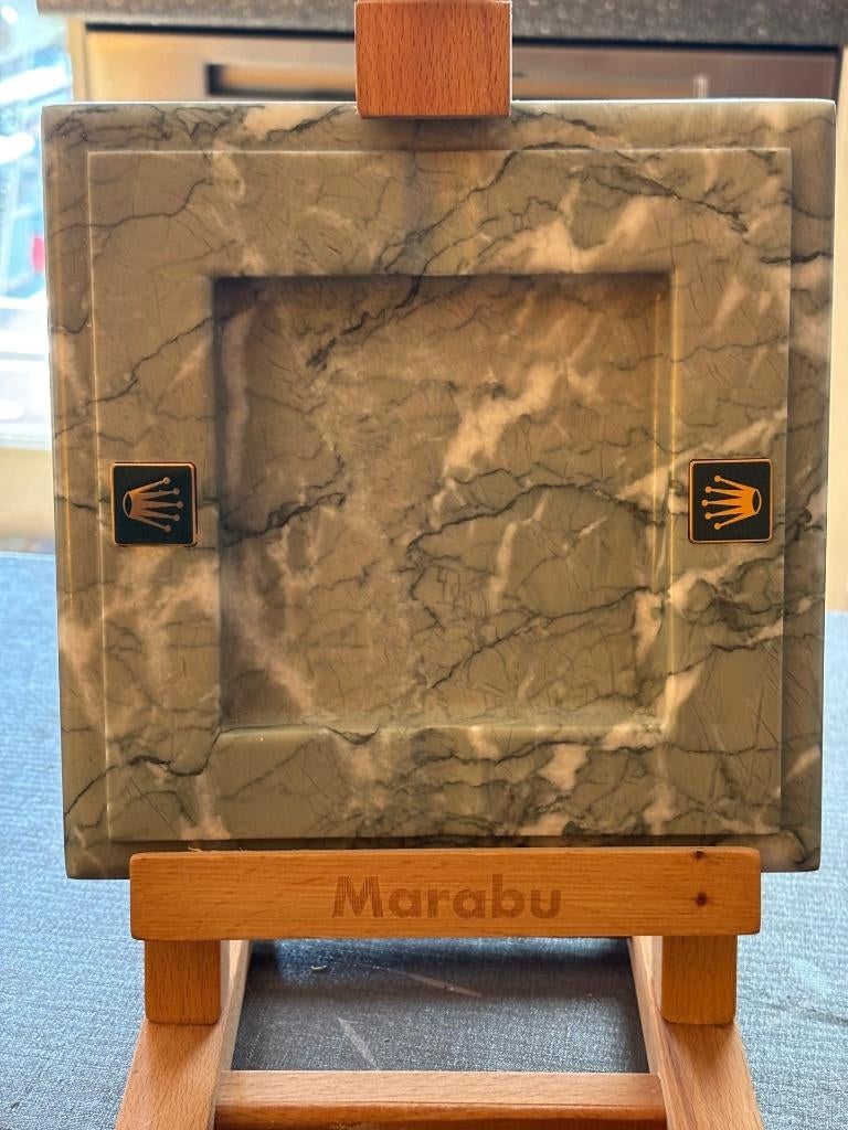 Cendrier de collection Rolex en marbre vert – État Neuf, Collections, Marques & Objets publicitaires, Enlèvement, Neuf, Ustensile