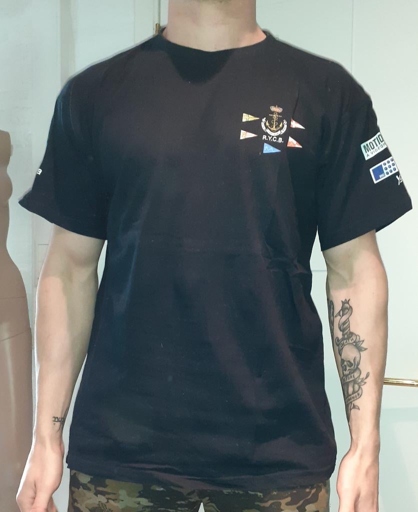 Zwarte T-Shirt heren RYCB B&C L, Vêtements | Hommes, T-shirts, Enlèvement ou Envoi, Neuf, Taille 52/54 (L), Noir