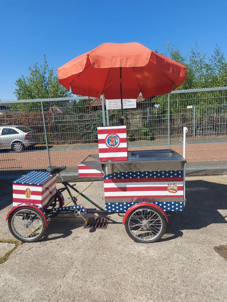 Hotdog bike, hotdog foodkraam, Ophalen