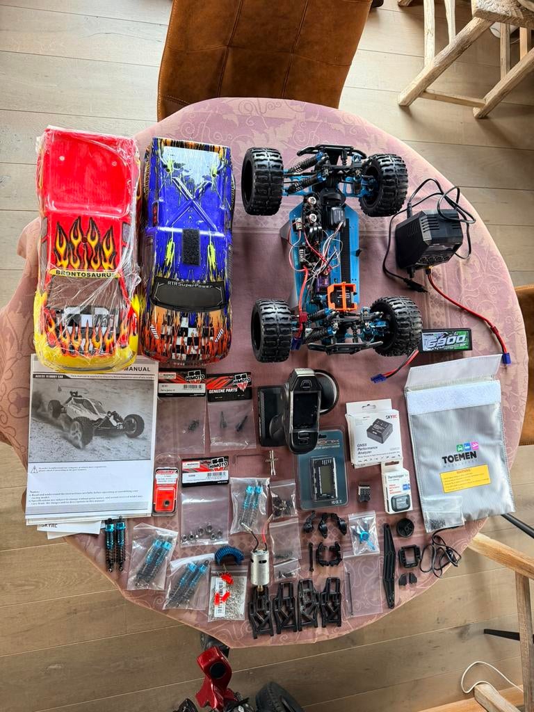 Himoto 1/10 4WD met Hobbywing Setup & Aluminium Upgrades RTR, Elektro, Auto offroad, Ophalen of Verzenden, Zo goed als nieuw