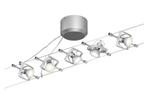 Spots sur cable, Huis en Inrichting, Lampen | Spots, Ophalen, Zo goed als nieuw, Metaal of Aluminium, Halogeen