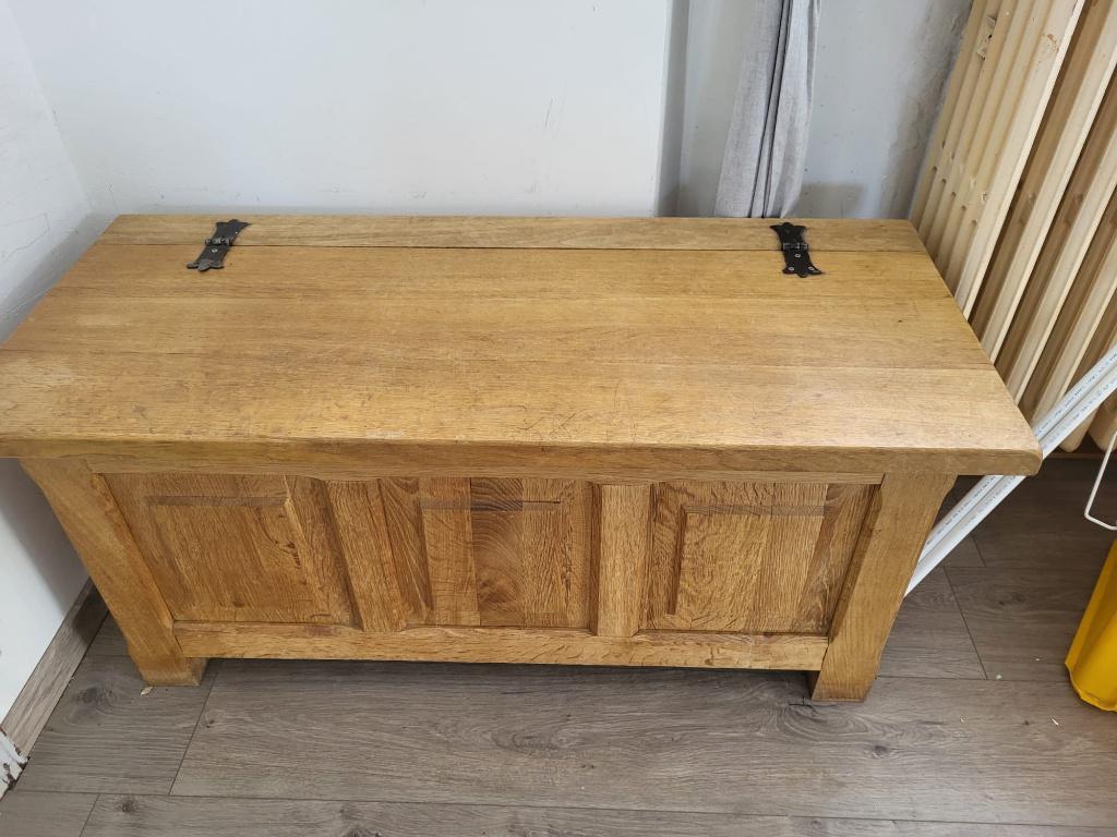 Coffre en bois ancien, 100 à 150 cm, Moins de 50 cm, Enlèvement, Utilisé