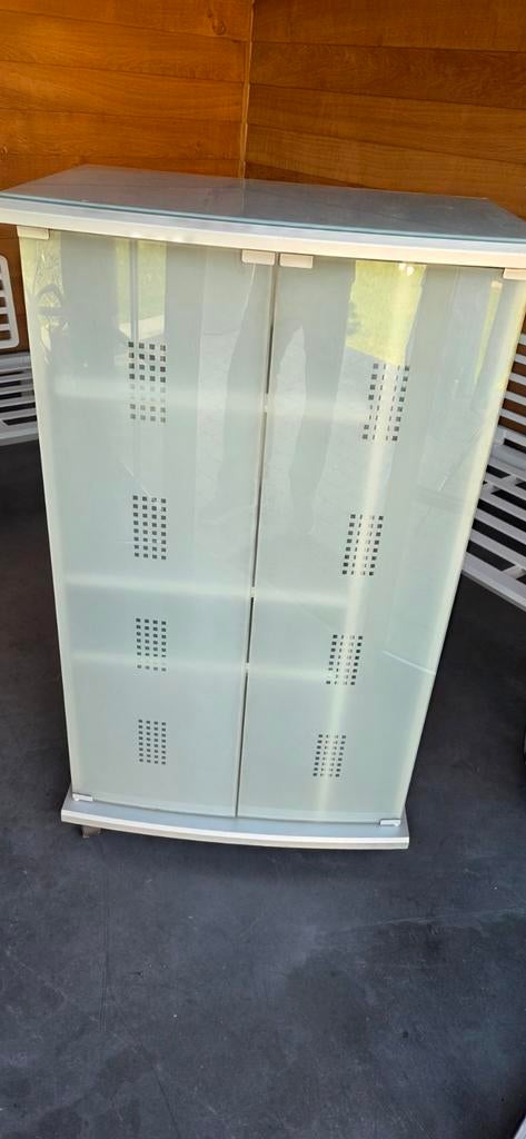 Audio meubel met cd opberg ruimte en uitschuifbare lade, Ophalen