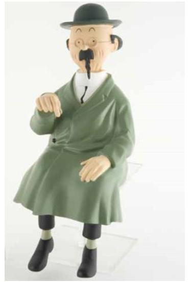 RARE TOURNESOL LEBLON DELIENNE BANC TINTIN, Collections, Enlèvement ou Envoi, Tintin, Comme neuf, Statue ou Figurine