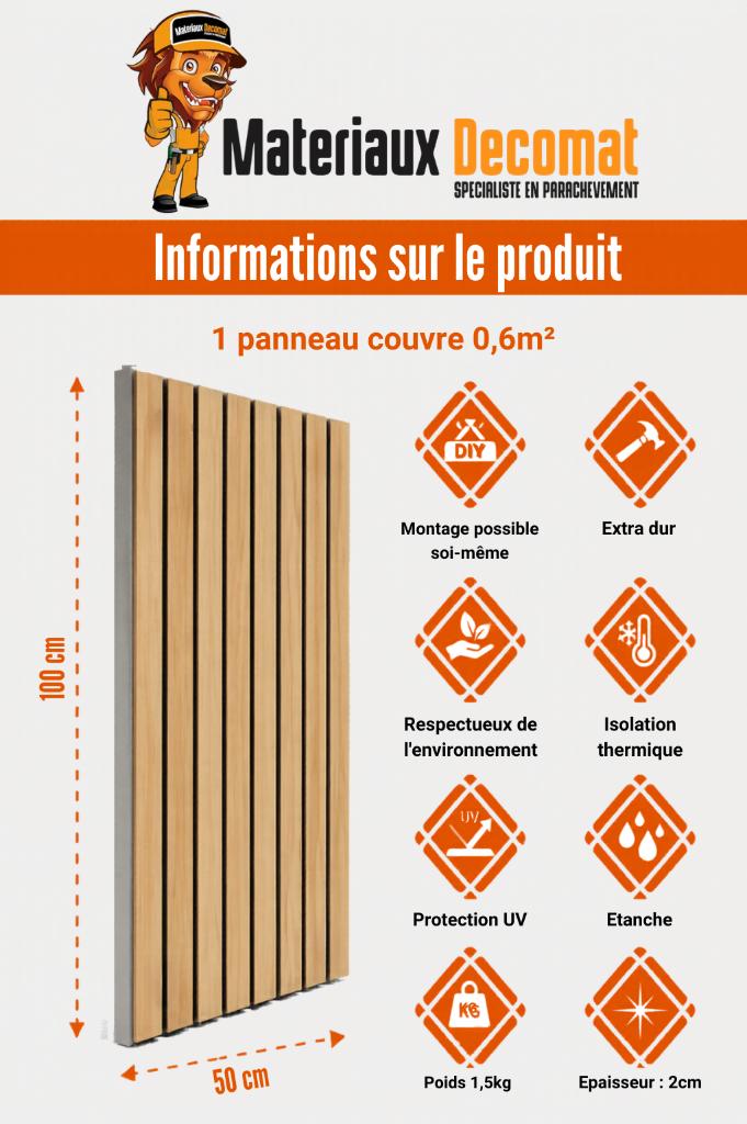 PANNEAUX MURAUX ACOUSTIQUES 3D, Doe-het-zelf en Bouw, Platen en Panelen, Nieuw, Ophalen