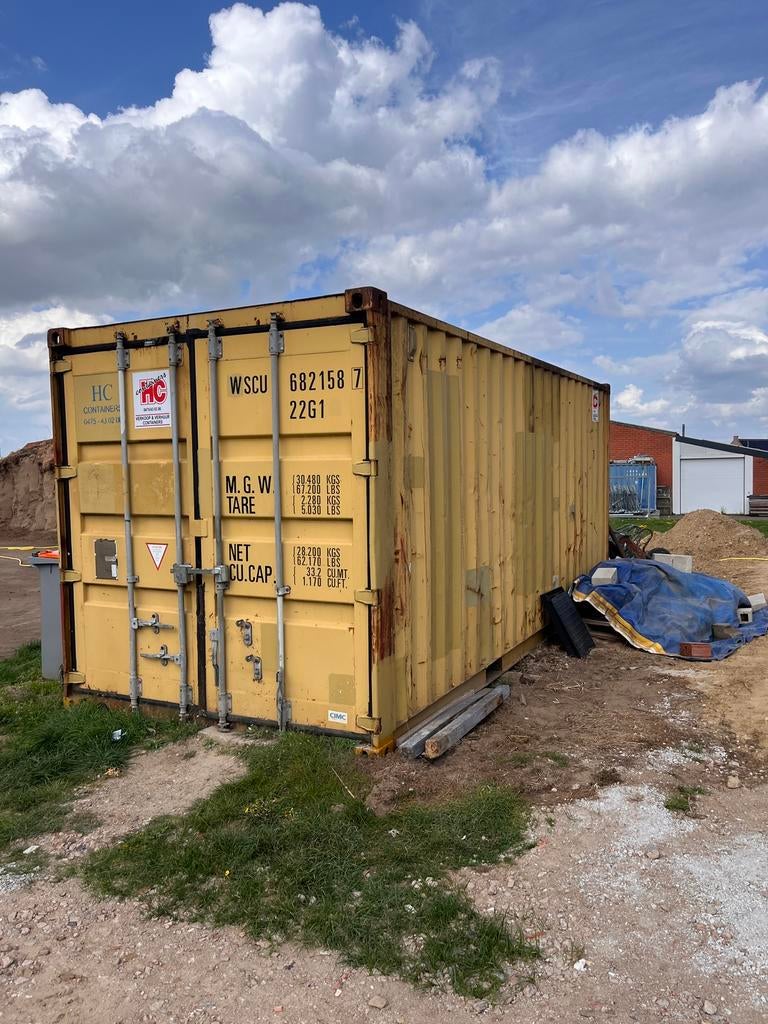 Materiaalcontainer + slot, Ophalen