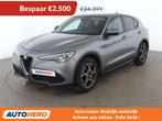 Alfa Romeo Stelvio 2.0 Turbo Super Q4 (bj 2019, automaat), Automaat, 161 g/km, 5 zetels, Zilver of Grijs