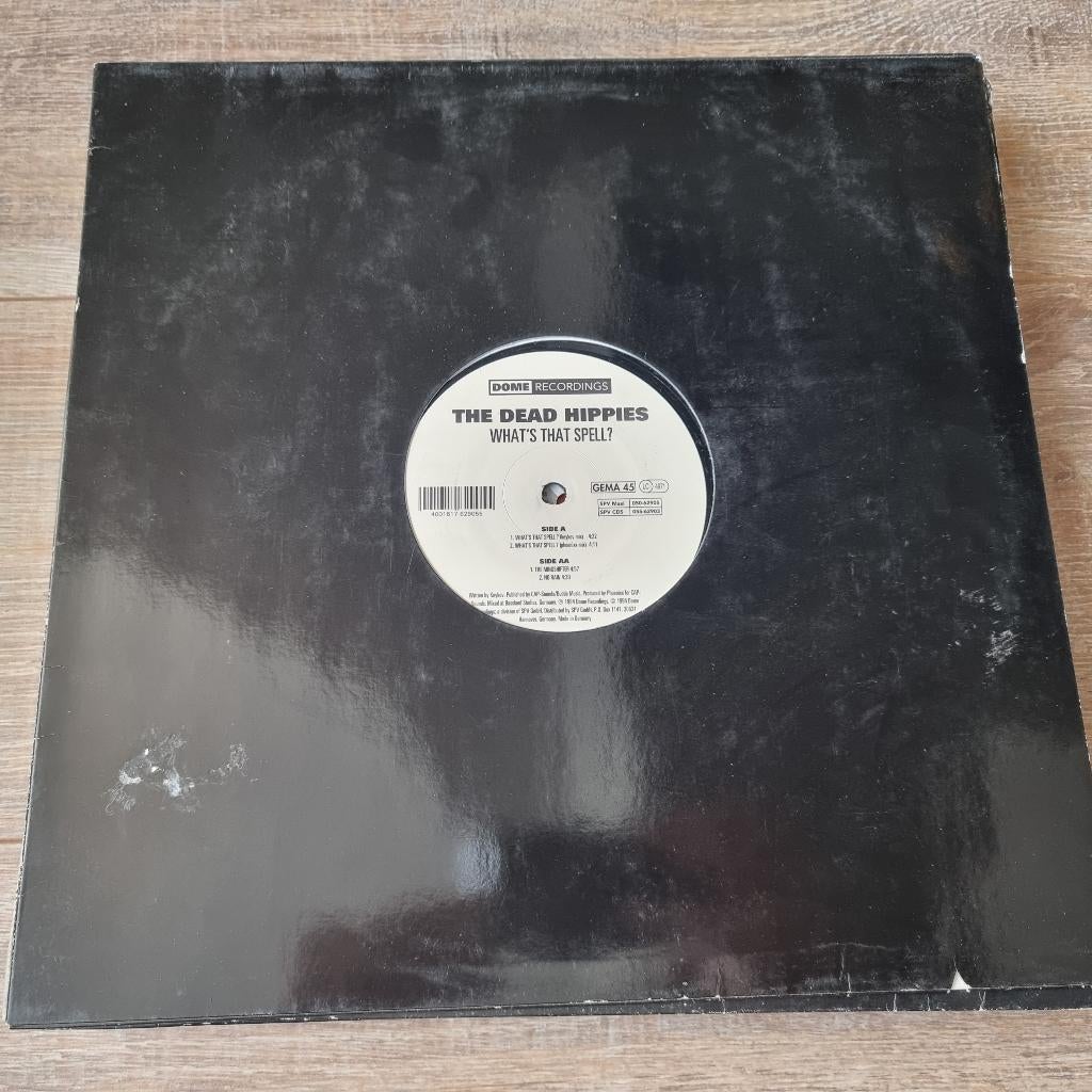 12" The Dead Hippies – What's That Spell?, CD & DVD, Vinyles Singles, Utilisé, Maxi single, 1990 - 1999, Dance, 12 pouces, Enlèvement ou Envoi