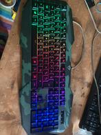Trust toetsenbord, Informatique & Logiciels, Claviers, Clavier gamer, Azerty, Comme neuf, Enlèvement