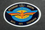 Sticker Restaurant - Dancing Aeroclub Sanicole Hechtel, Ophalen of Verzenden, Zo goed als nieuw