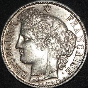 Zilver - Frankrijk - Ceres - 1870, Postzegels en Munten, Munten | Europa | Niet-Euromunten, Losse munt, Frankrijk, Zilver, Ophalen of Verzenden