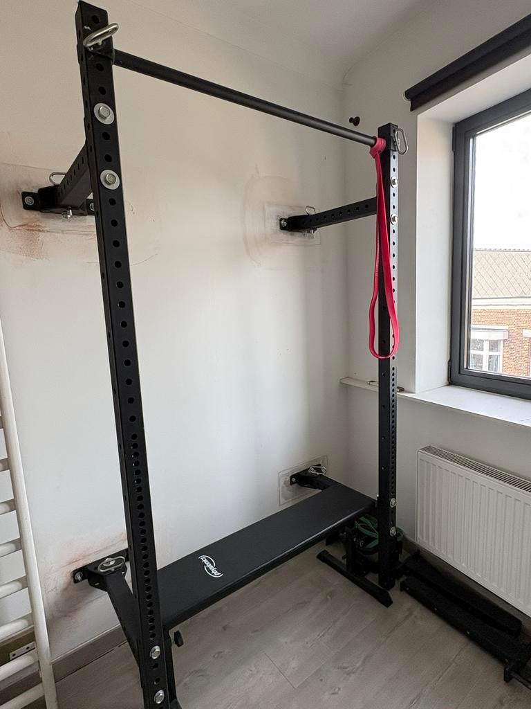 Squat rack opvouwbaar / pull up bar, Sport en Fitness, Ophalen, Zo goed als nieuw