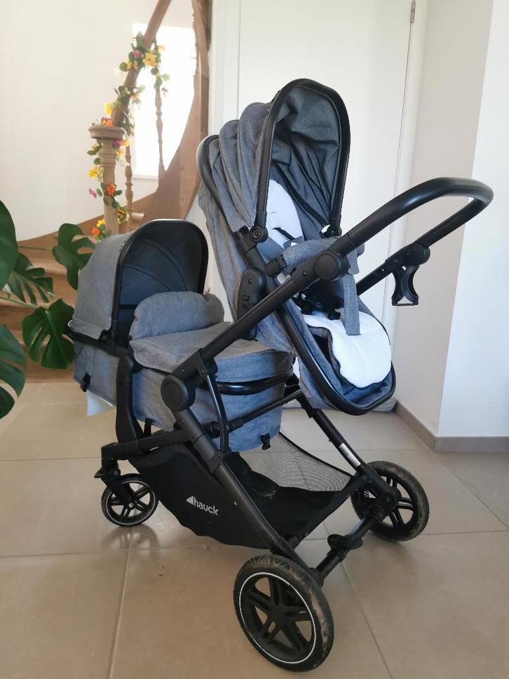 Hauck atlantic twin, Kinderen en Baby's, Buggy's, Zo goed als nieuw, Overige merken, Duomodel, Ophalen