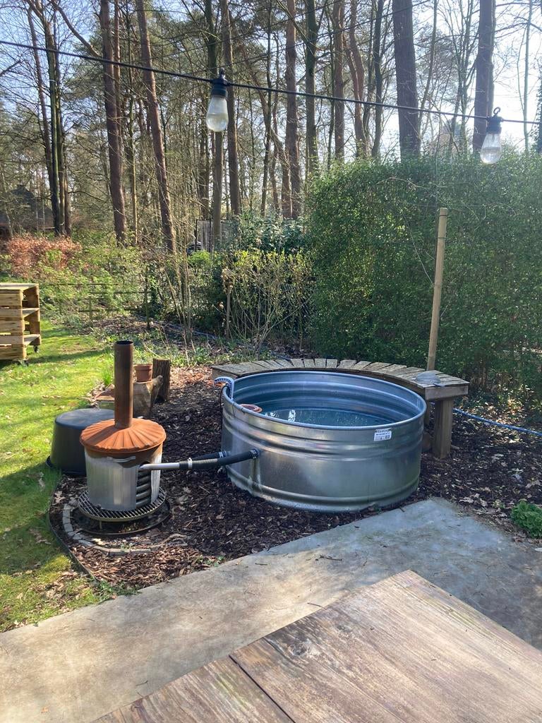 Stocktank 1.50 m houtgestookte hottub, Enlèvement, Utilisé, Filtre